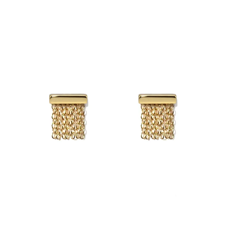 Best hoop earrings with lever-back closures for secure and easy wear-Fringe Studs