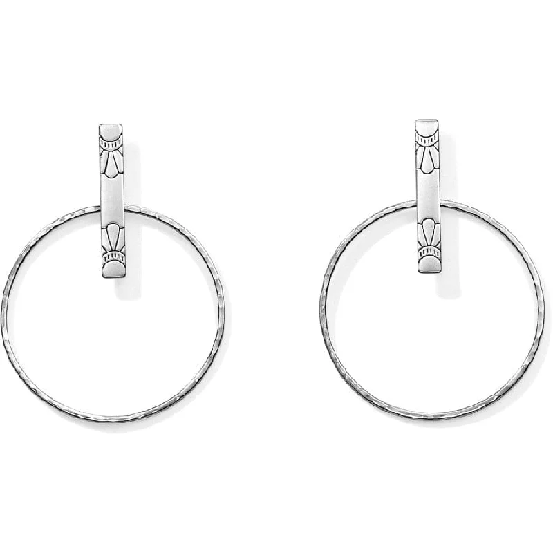 Best hoop earrings with blackened metal for an edgy and bold appearance-Marrakesh Soleil Post Hoop Earrings