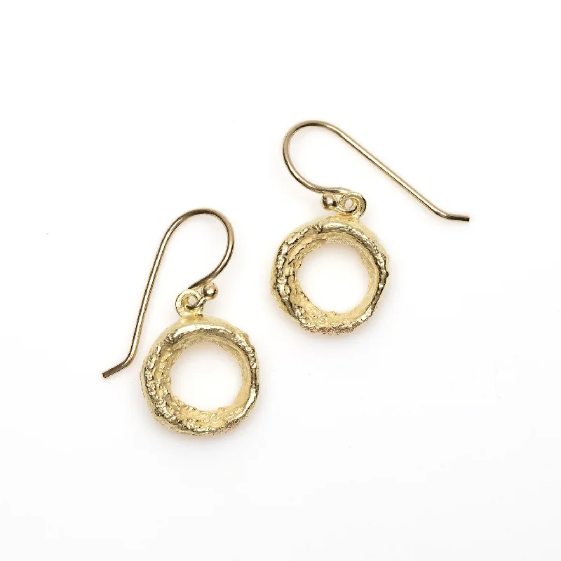 Hoop earrings with stacked layers for a bold and textured design-Organic Donuts