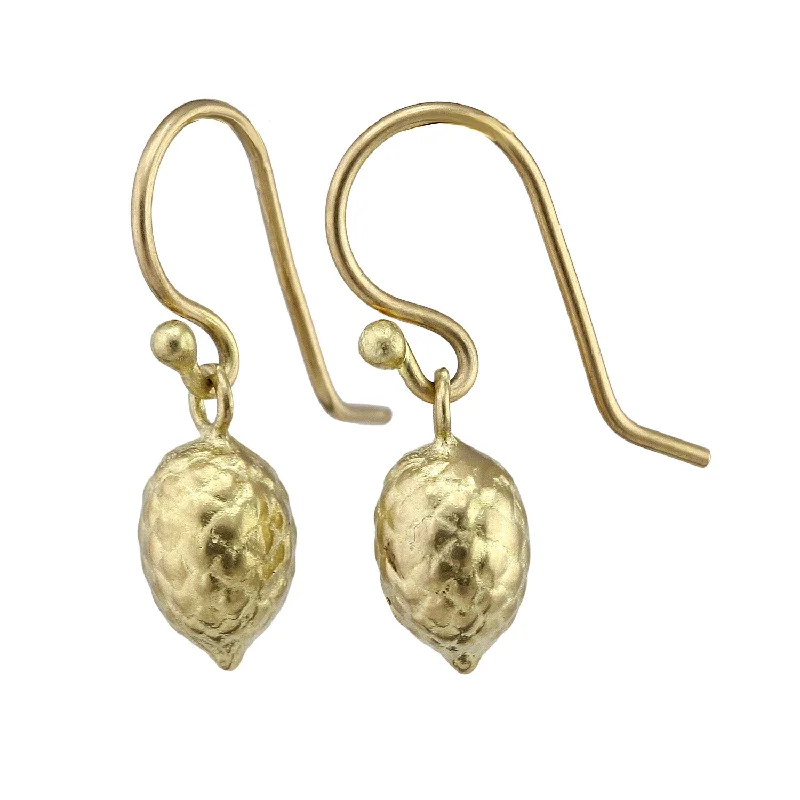 Best hoop earrings with oval shapes for a unique and elongated design-Pine Cone Drop Earring