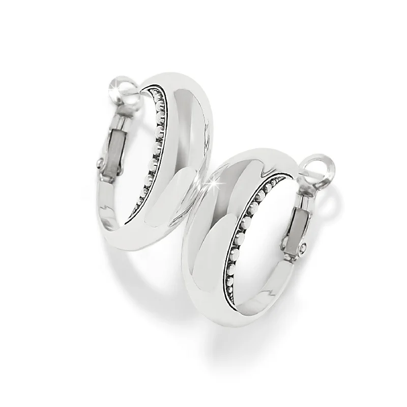 Hoop earrings with braided patterns for a detailed and textured finish-Pretty Tough Arch Hoop Earrings