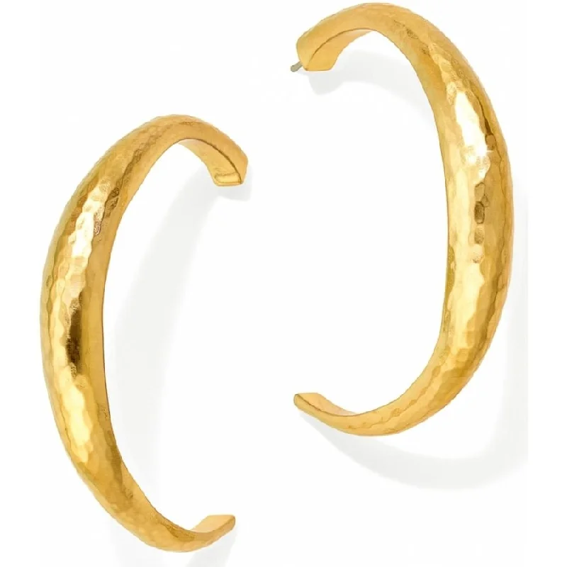 Best hoop earrings with cubic zirconia for a budget-friendly, dazzling look-Reine Hoop Earrings