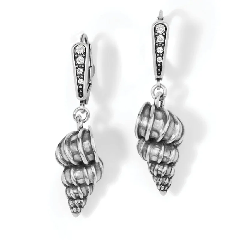 Hoop earrings with intricate designs for a unique and artistic appearance-Shells Leverback Earrings