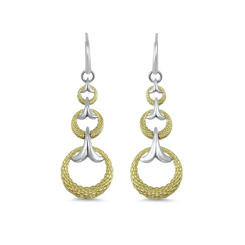 Best hoop earrings with gold for a luxurious and timeless look-Swing Earring - Two Tone Gold