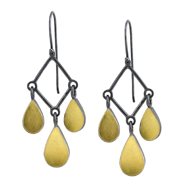 Best hoop earrings with geometric hexagon shapes for a modern, angular look-Teardrop Chandelier Earrings