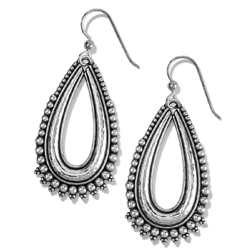 Hoop earrings with pearl accents for a chic and classic style-Telluride Peak Teardrop French Wire Earrings