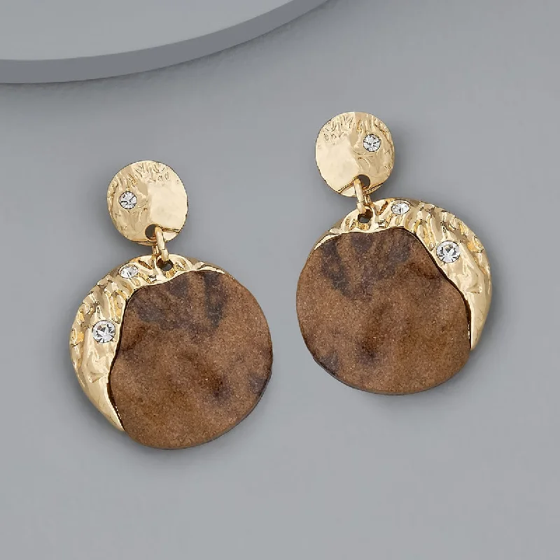 Best hoop earrings with geometric cuts for a sharp, modern appeal-Trendy Earring 171493