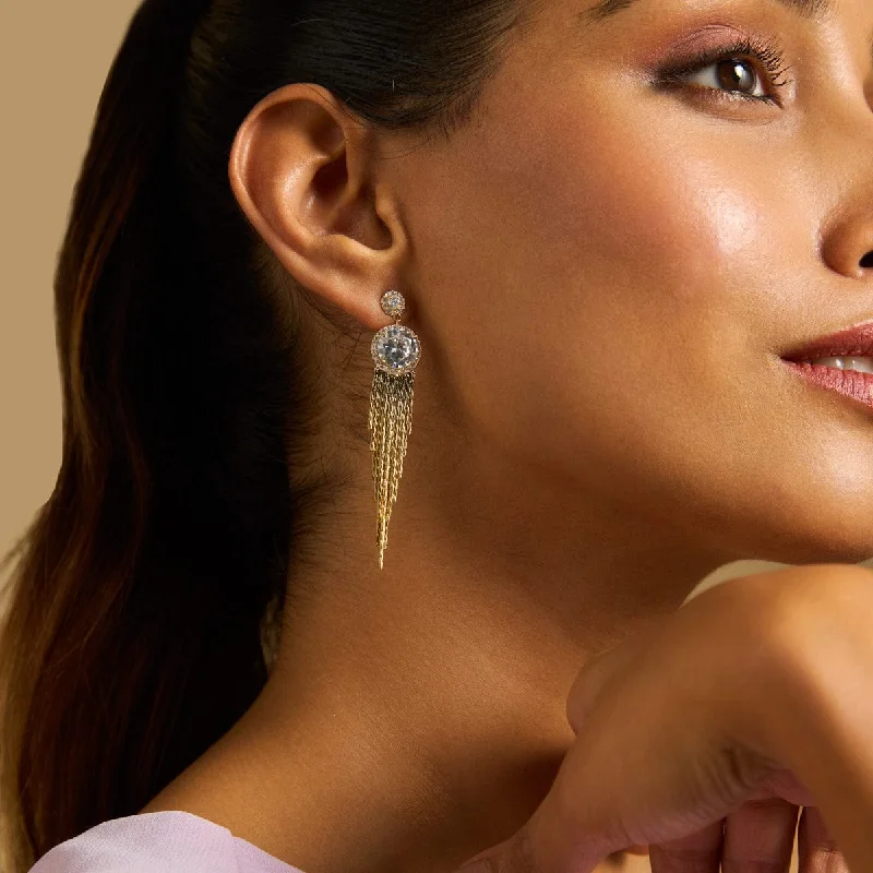 Hoop earrings with removable pendants for a versatile and customizable accessory-Trendy Earring 171586