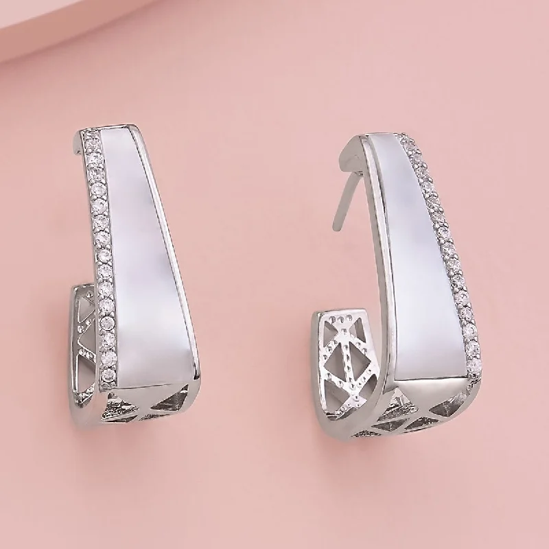 Lightweight hoop earrings for comfortable and all-day wear-Trendy Earring 171669