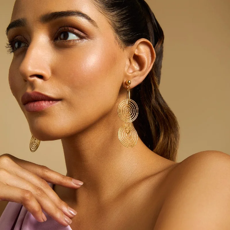 Best hoop earrings with gold-plated finishes for an affordable luxury vibe-Trendy Earring 171991