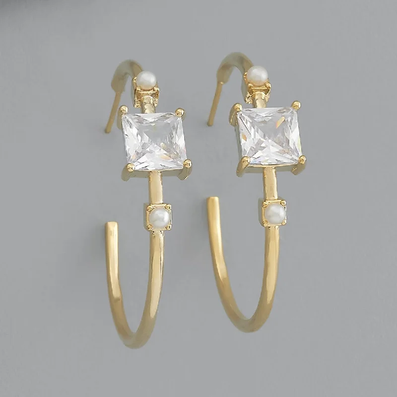 Hoop earrings with a matte finish for a sleek and sophisticated appearance-Trendy Earring 172002