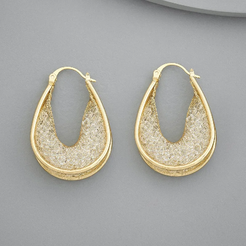 Hoop earrings with spiral designs for a dynamic and fluid look-Trendy Earring 172190