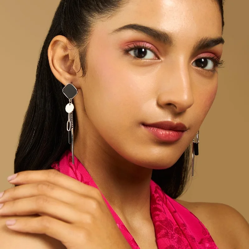 Best hoop earrings with braided leather for a rustic, stylish finish-Trendy Earring 172234