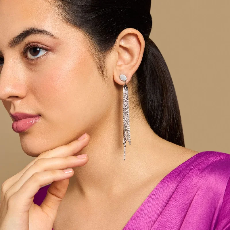 Hoop earrings with resin accents for a bold and colorful design-Trendy Earring 172250