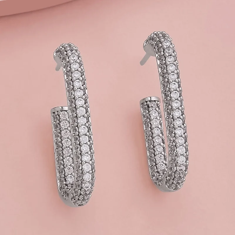 Best hoop earrings with minimalist designs for a clean and modern aesthetic-Trendy Earring 173038