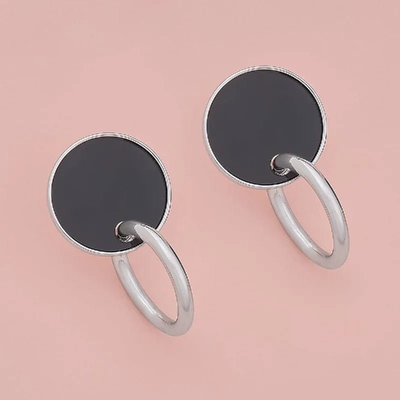 Hoop earrings with twisted metal designs for a dynamic and modern style-Trendy Earring 173321