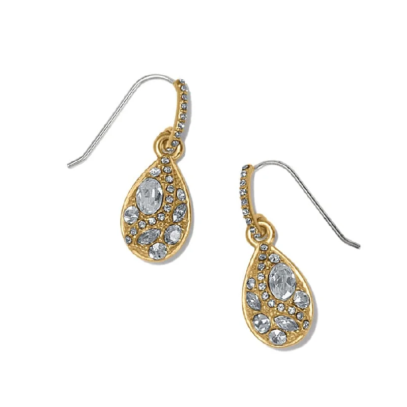 Best hoop earrings with intricate beaded details for a textured, stylish appearance-Trust Your Journey Golden French Wire Earrings