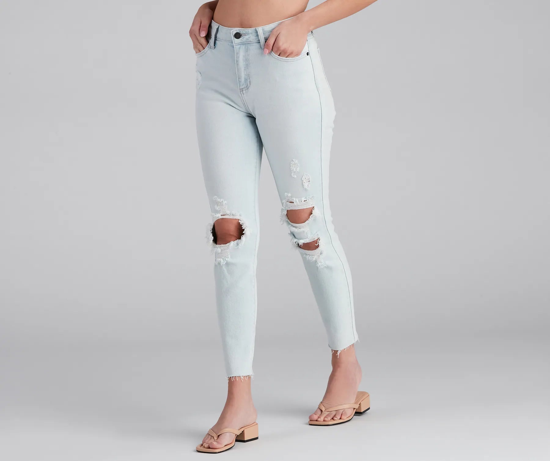 Affordable Jeans for Budget -High-Rise Chic Style Skinny Jeans